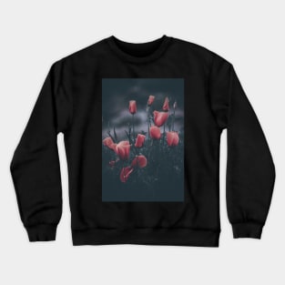 California poppies pink filters Crewneck Sweatshirt